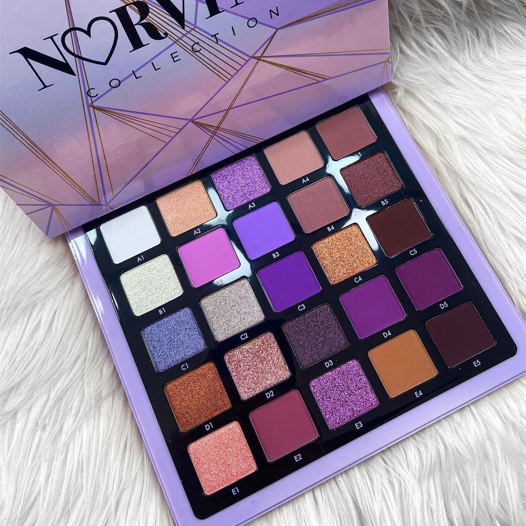 现货 Anastasia/ABH Norvina五代眼影盘Vol. 5浅紫罗兰色盘25色