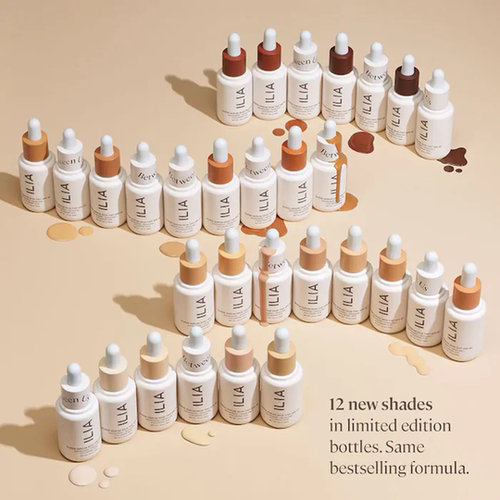 预*定 美国ILIA养肤精华滴管粉底液SPF40 30ml