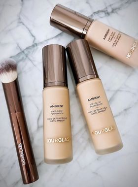 现货 美国新款Hourglass Ambient Soft Glow柔光液30ml粉底刷粉底