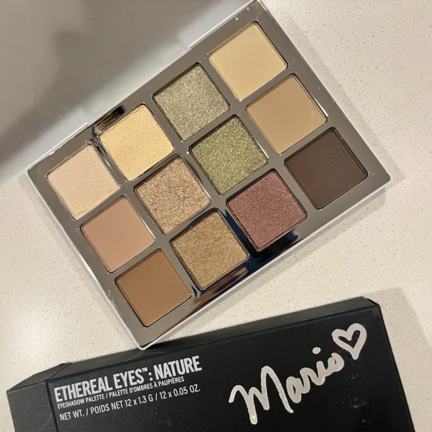 预*定 Make up Mario2025年圣诞新品限定眼影盘Nature 化妆刷套装
