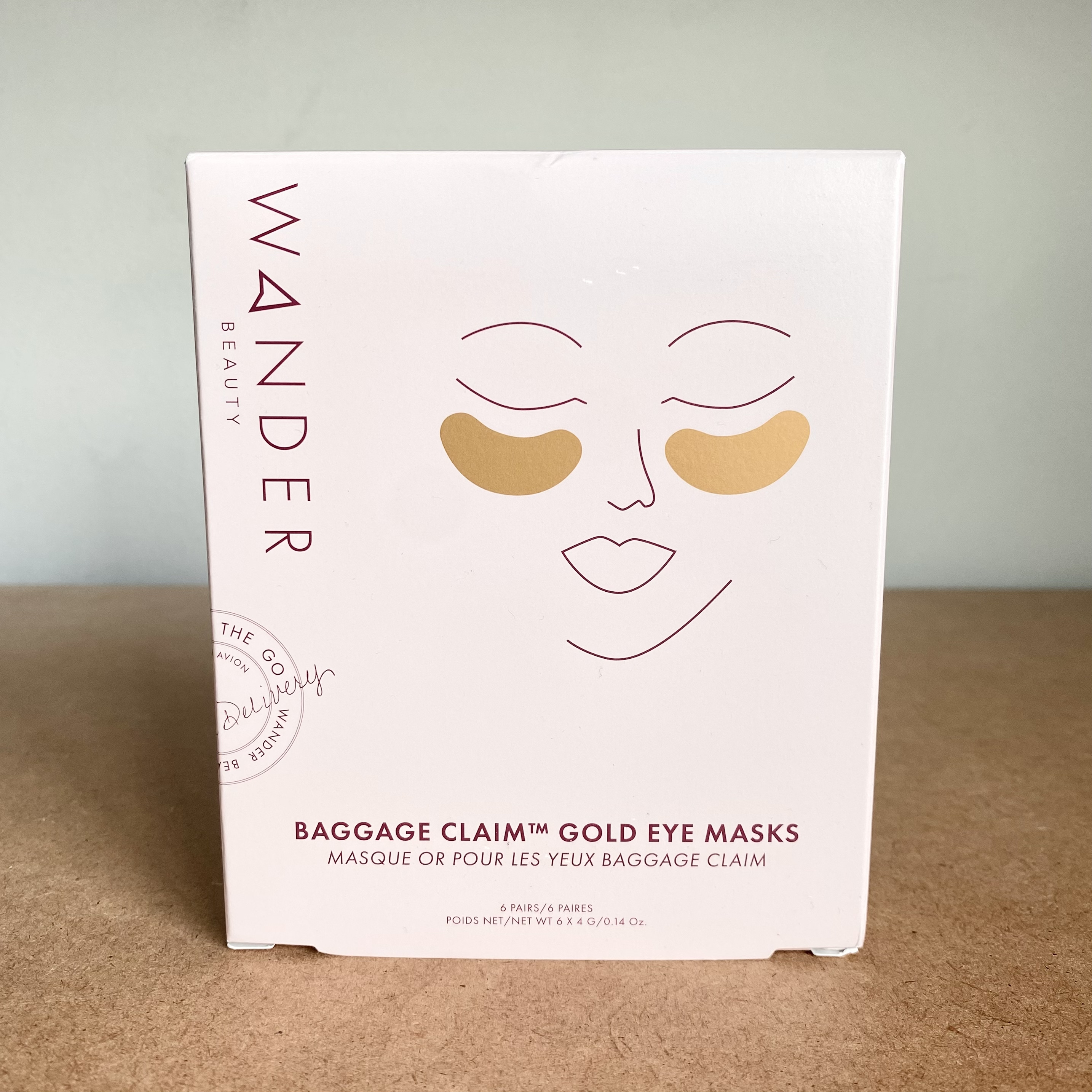 预*定 美国Wander Beauty金箔三层保湿眼膜淡化黑眼圈减少细纹6对