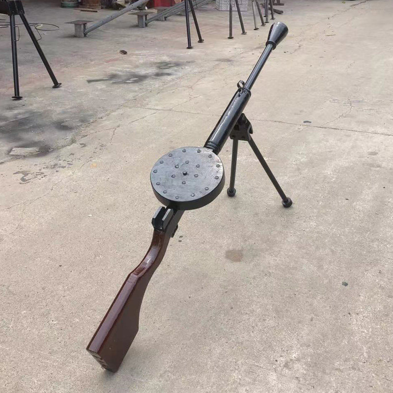 捷克轻机枪道具影视舞台轻机枪展览木质歪把子机枪木制dp-28模型