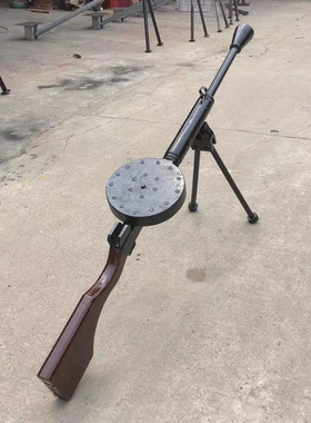 捷克轻机枪道具影视舞台轻机枪展览木质歪把子机枪木制DP-28模型