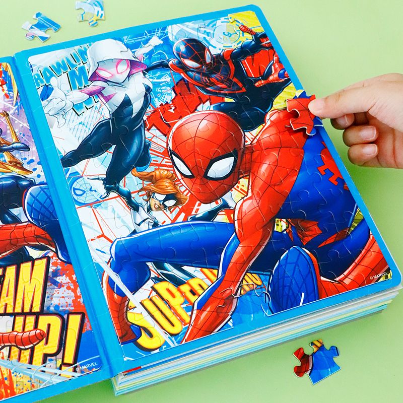蜘蛛侠磁力进阶益智拼图复仇者联盟3到6岁2宝宝早教4男孩磁性玩具