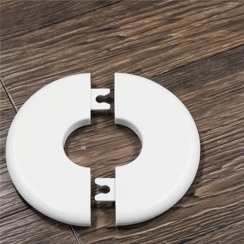 角阀装饰盖黑色遮挡盖空调孔盖洞口盖板银色分体式水龙头花洒遮丑