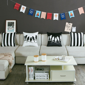 新斯堪 纳维亚现代几何简单沙发双面图案天鹅绒靠垫办公枕头凸窗