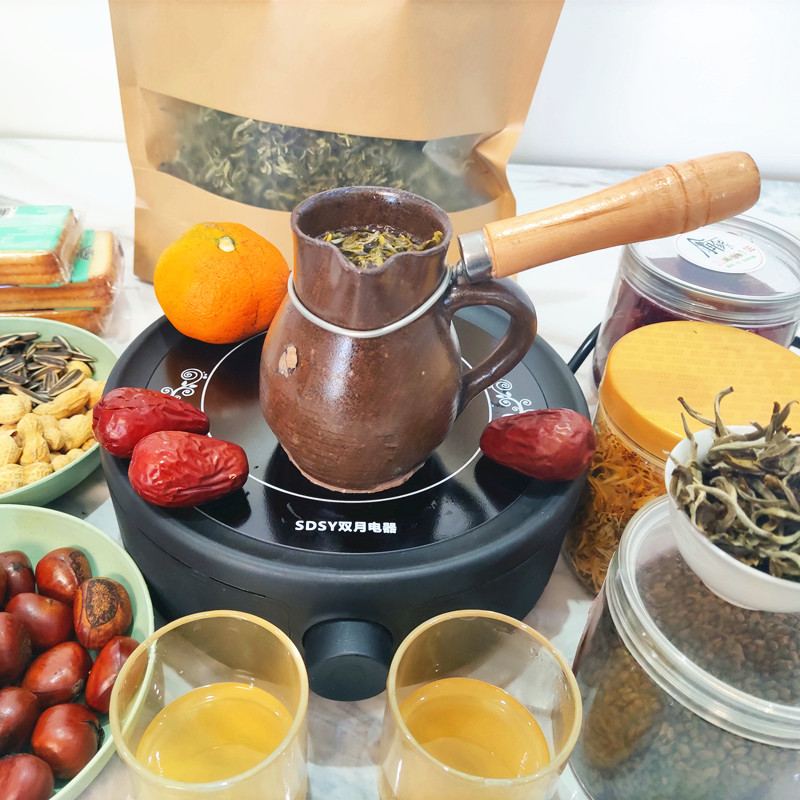 陕北粗陶砂罐甘肃罐罐茶套装