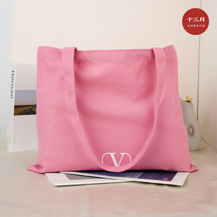 华伦天奴粉色托特包 专柜赠品大容量化妆包 出行便携手提收纳包