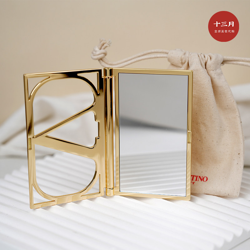 香水柜台赠品周边 Valentino华伦天奴金属化妆镜手持便携随身镜,彩妆/香水/美妆工具,化妆/美容工具,淘宝优惠券,粉丝福利购,淘宝优惠卷