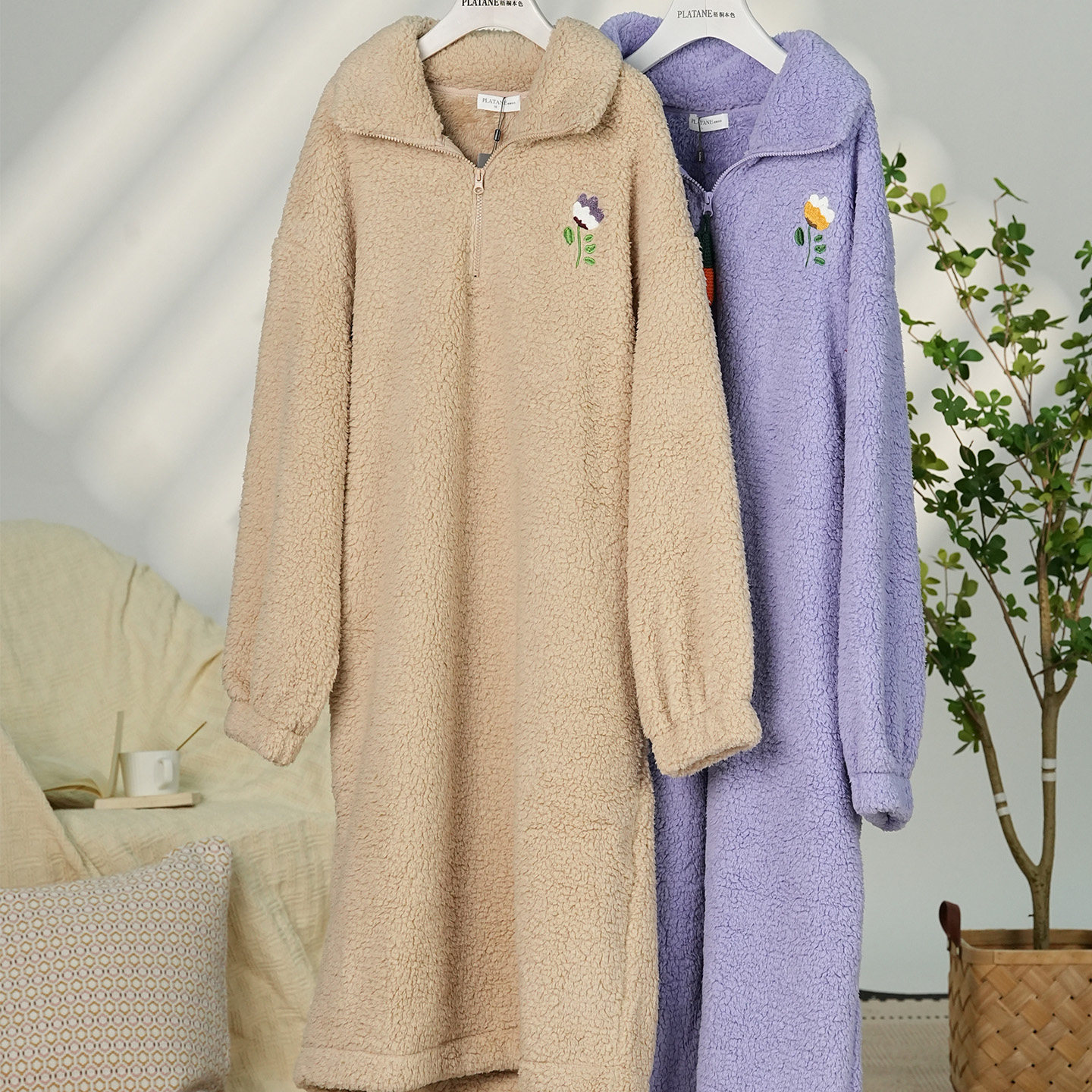 梧桐本色厚绒家居服禾茉系列