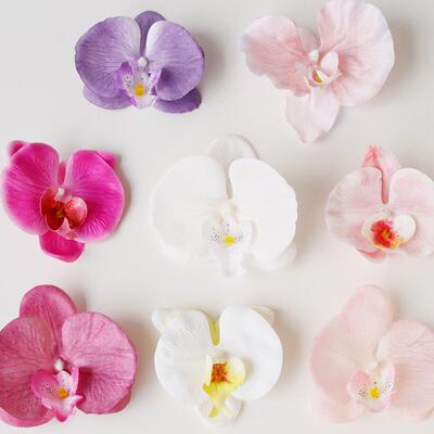 白色粉色蝴蝶兰母亲节蛋糕装饰