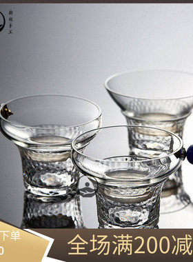 新羽手工出口茶滤大号耐热玻璃茶漏茶叶滤网过滤器功夫茶具配件