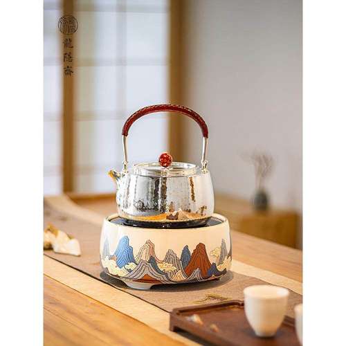 静音龙隐斋银壶电陶炉