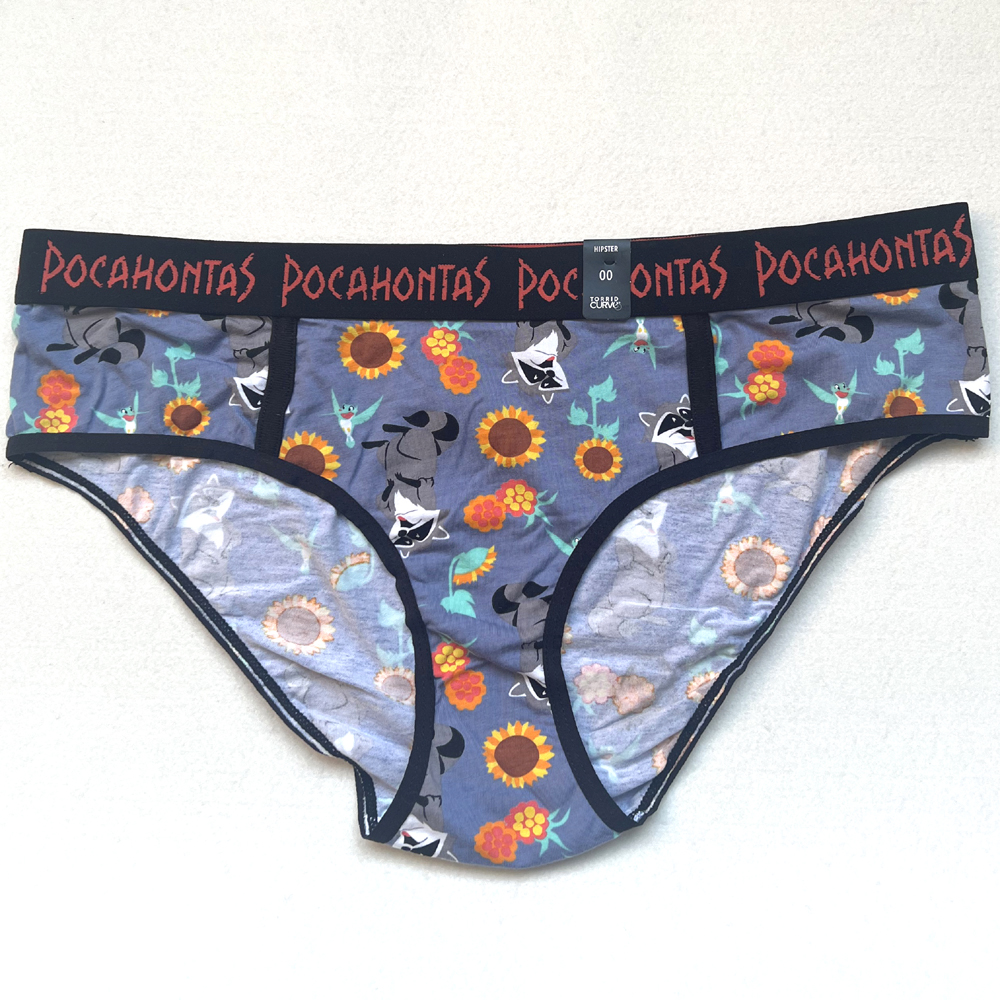 N155欧美特大特肥女士卡通兰紫色印花三角裤内裤200300400斤