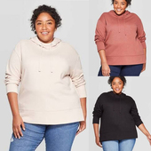 秋装 欧美单胖MM特大码 米色带帽卫衣200 小瑕疵处理2010 300 斤