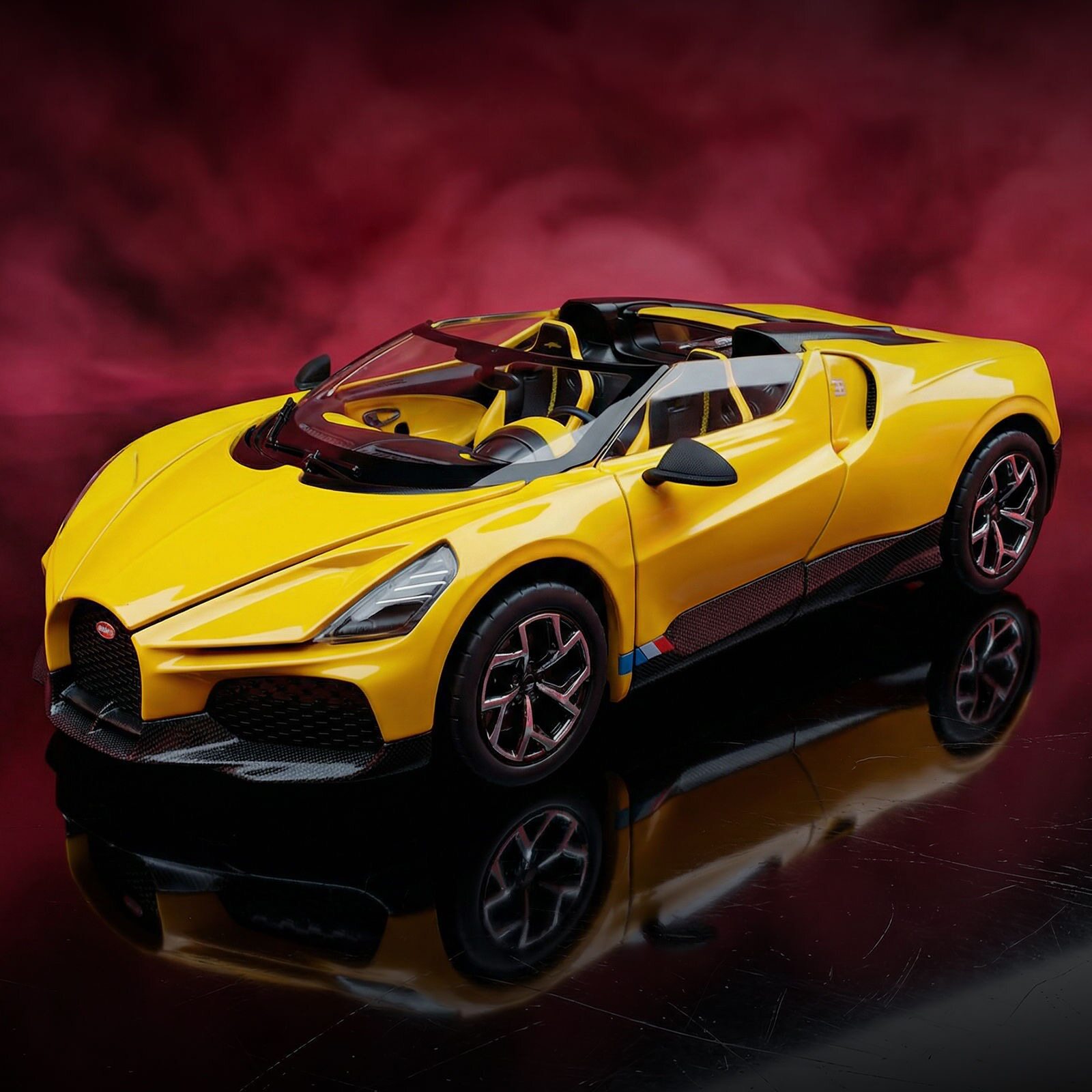 124布加迪米斯特拉尔合金车模