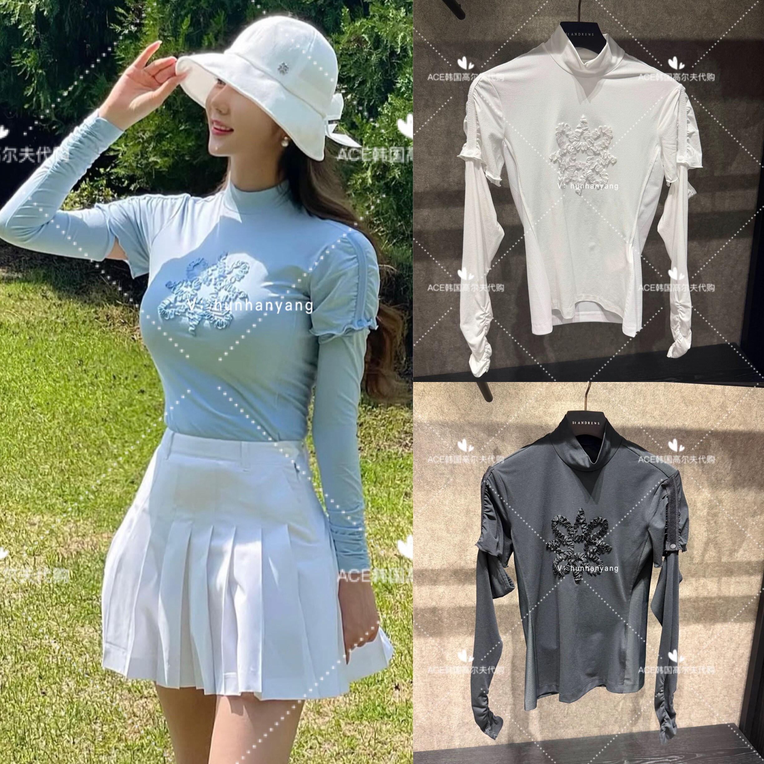 女士高尔夫服装26夏季上衣