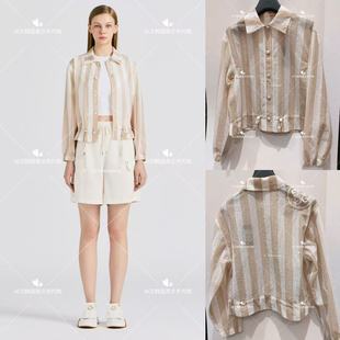 百搭休閑時(shí)尚 運(yùn)動(dòng)透氣舒適翻領(lǐng) 外套25夏季 GFORE女士高爾夫長(zhǎng)袖