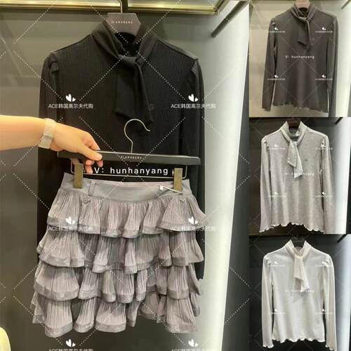 女士高尔夫服装24秋季长袖T恤
