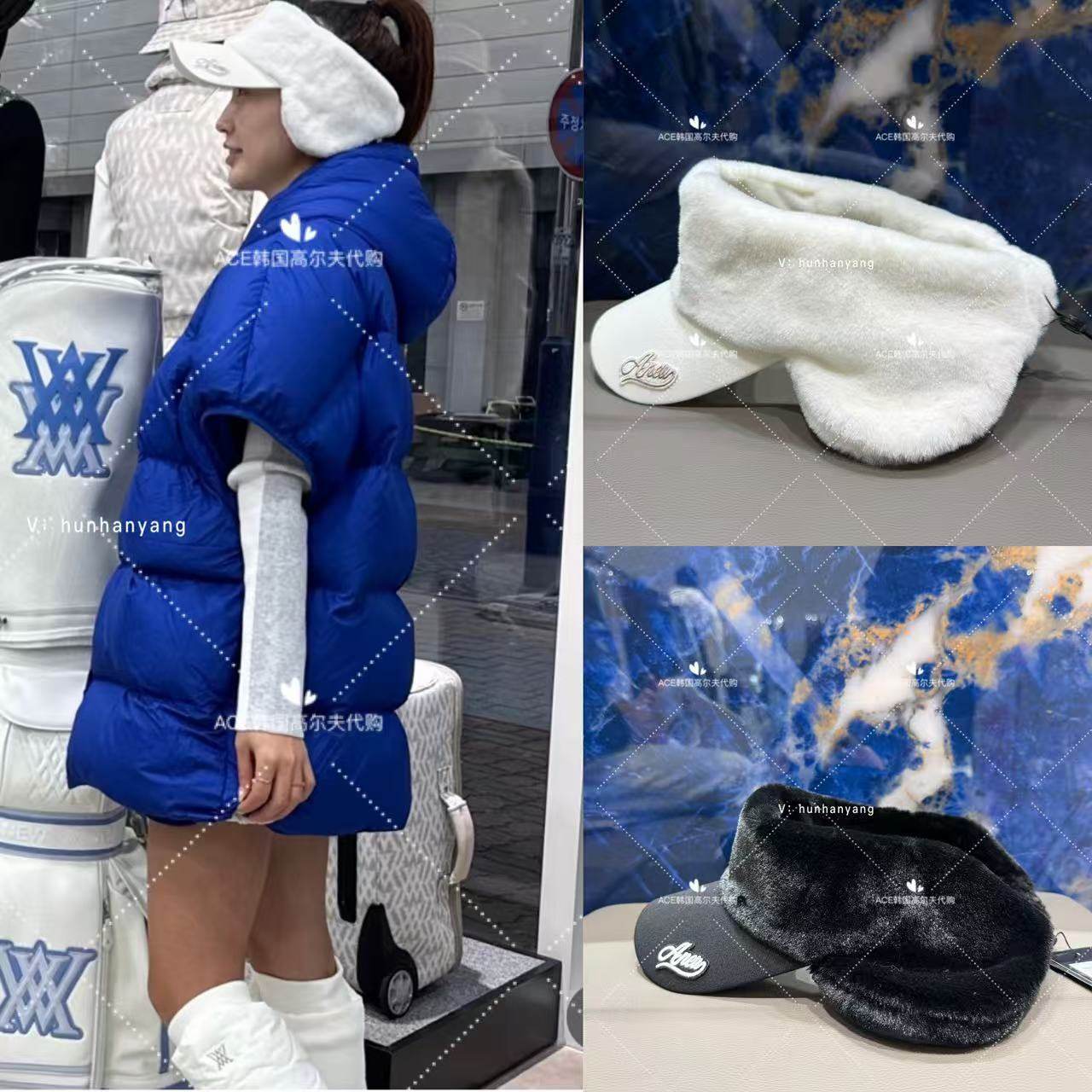 韩国代购女士高尔夫球帽25冬季新款百搭时尚休闲运动保暖防晒帽