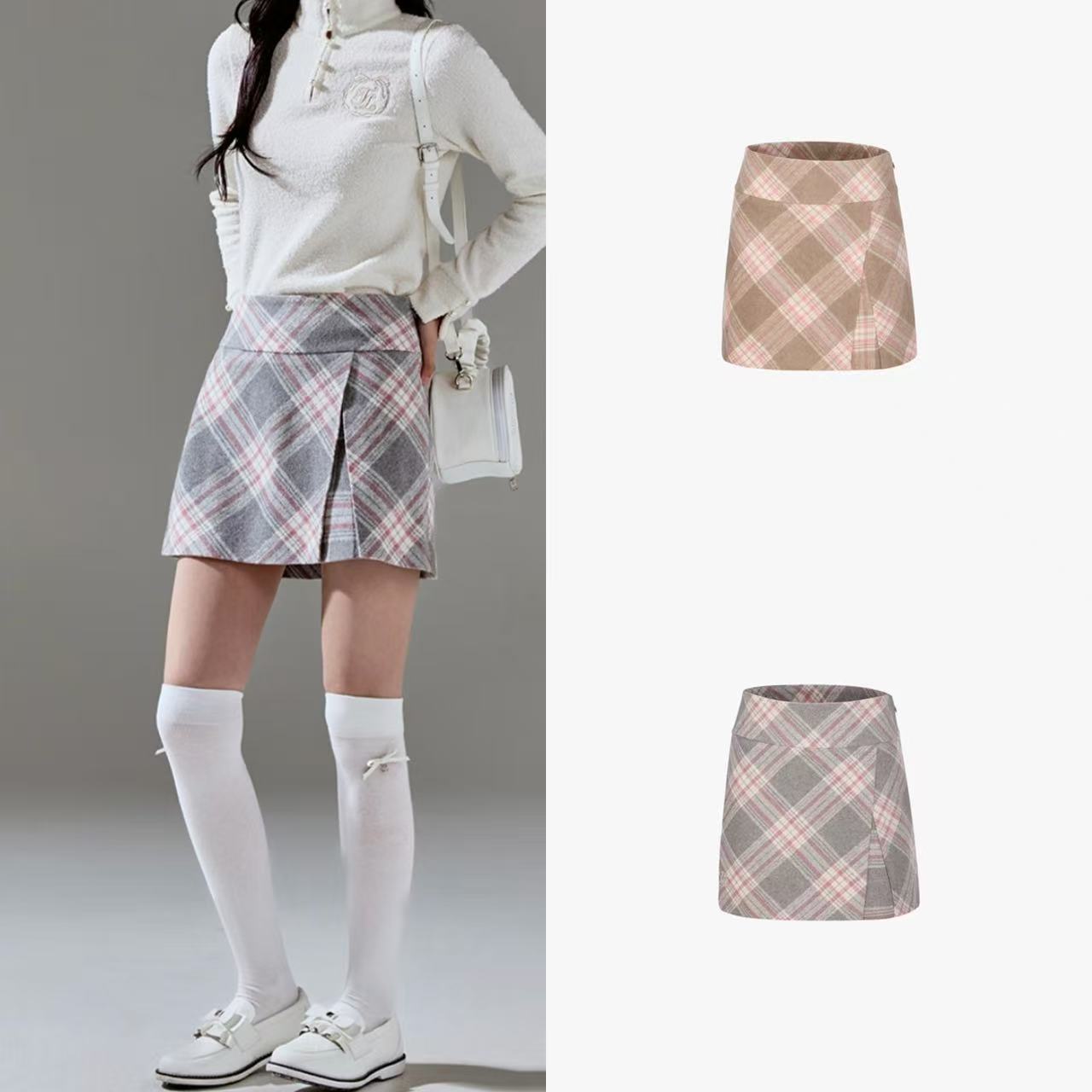 Fairliar高尔夫裙子女士24秋冬
