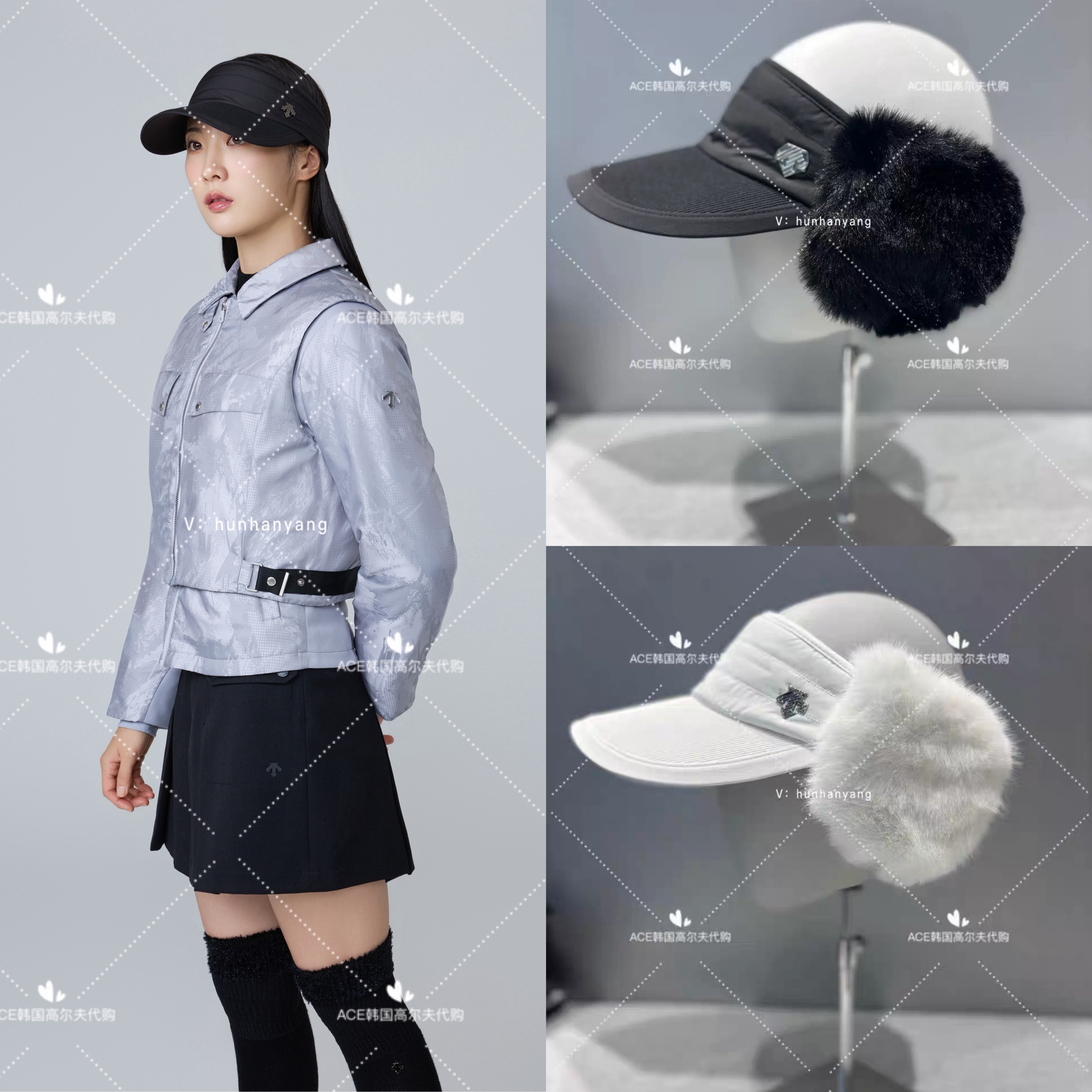 韩国代购女士高尔夫球帽25冬季