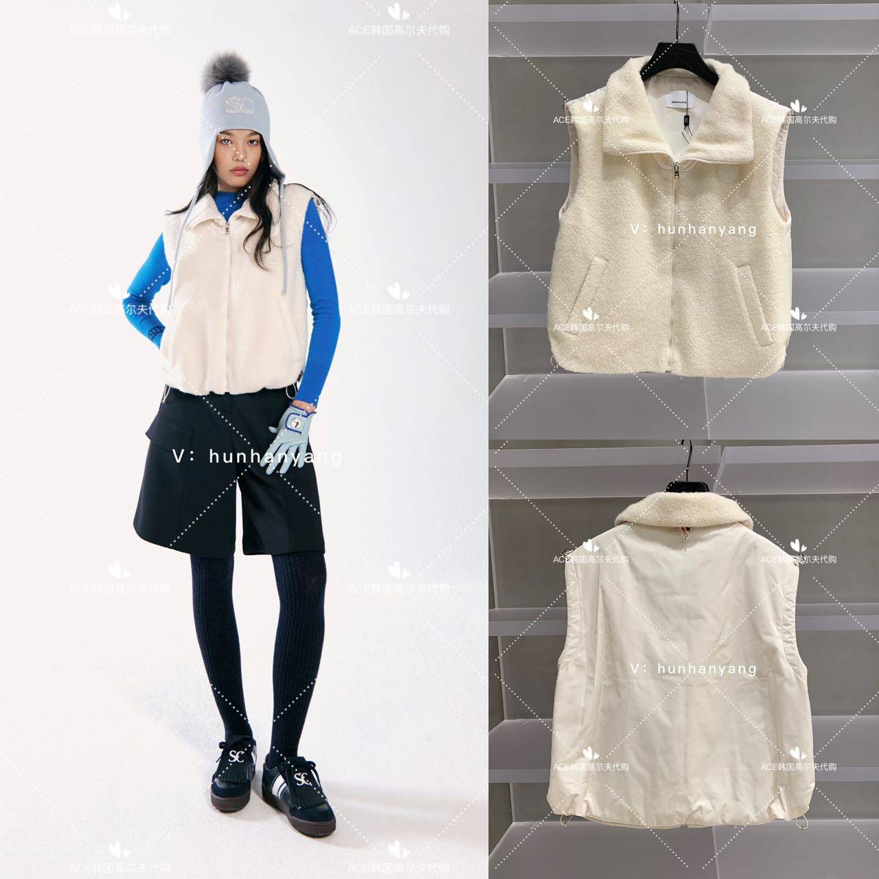 高尔夫女士保暖休闲运动马甲SC