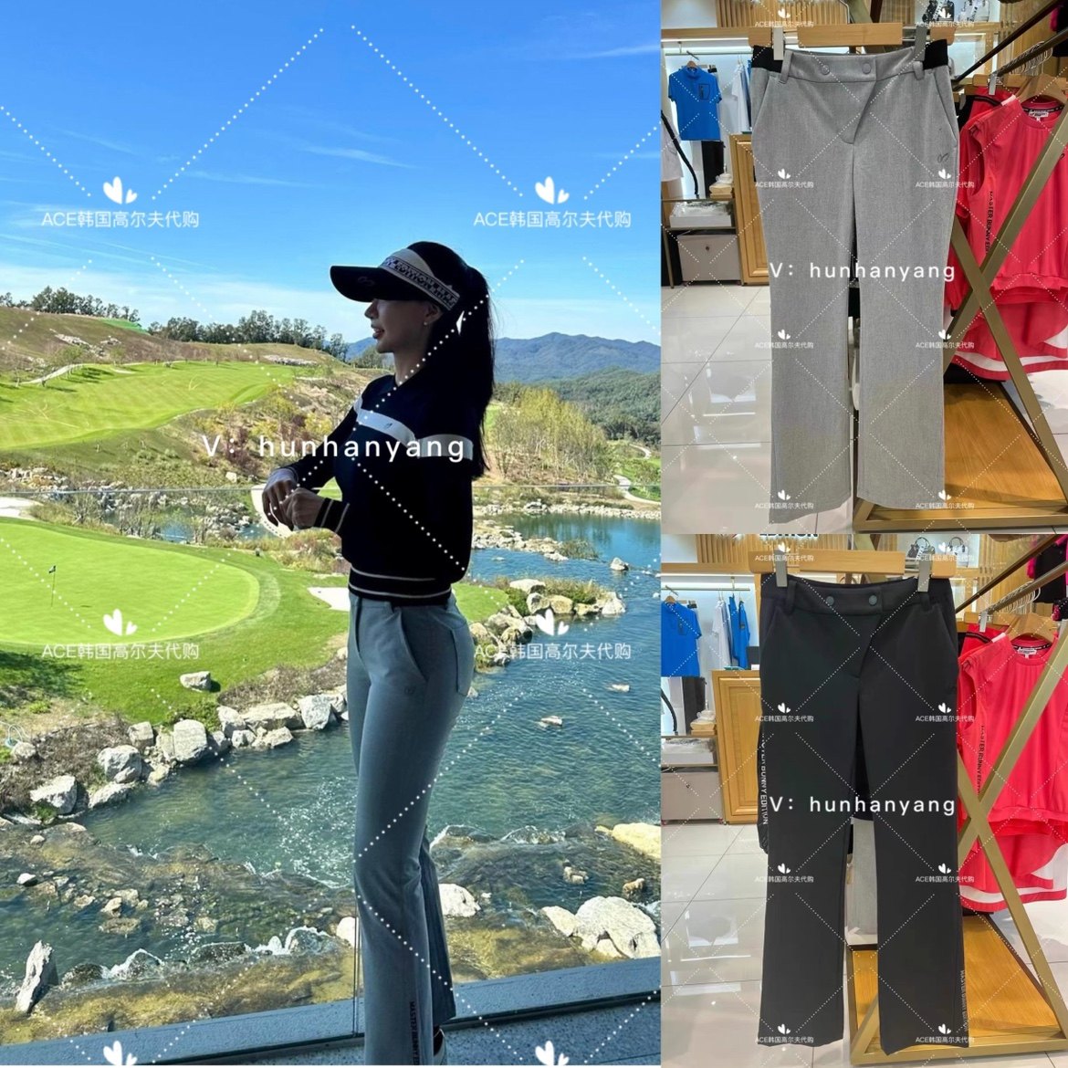 Master Bunny小兔子折扣高尔夫女士2023初秋百搭修身小脚裤PT352