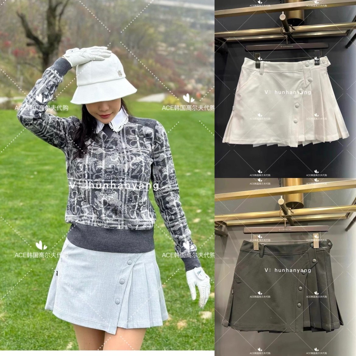 StANDREWS高尔夫运动百褶裙