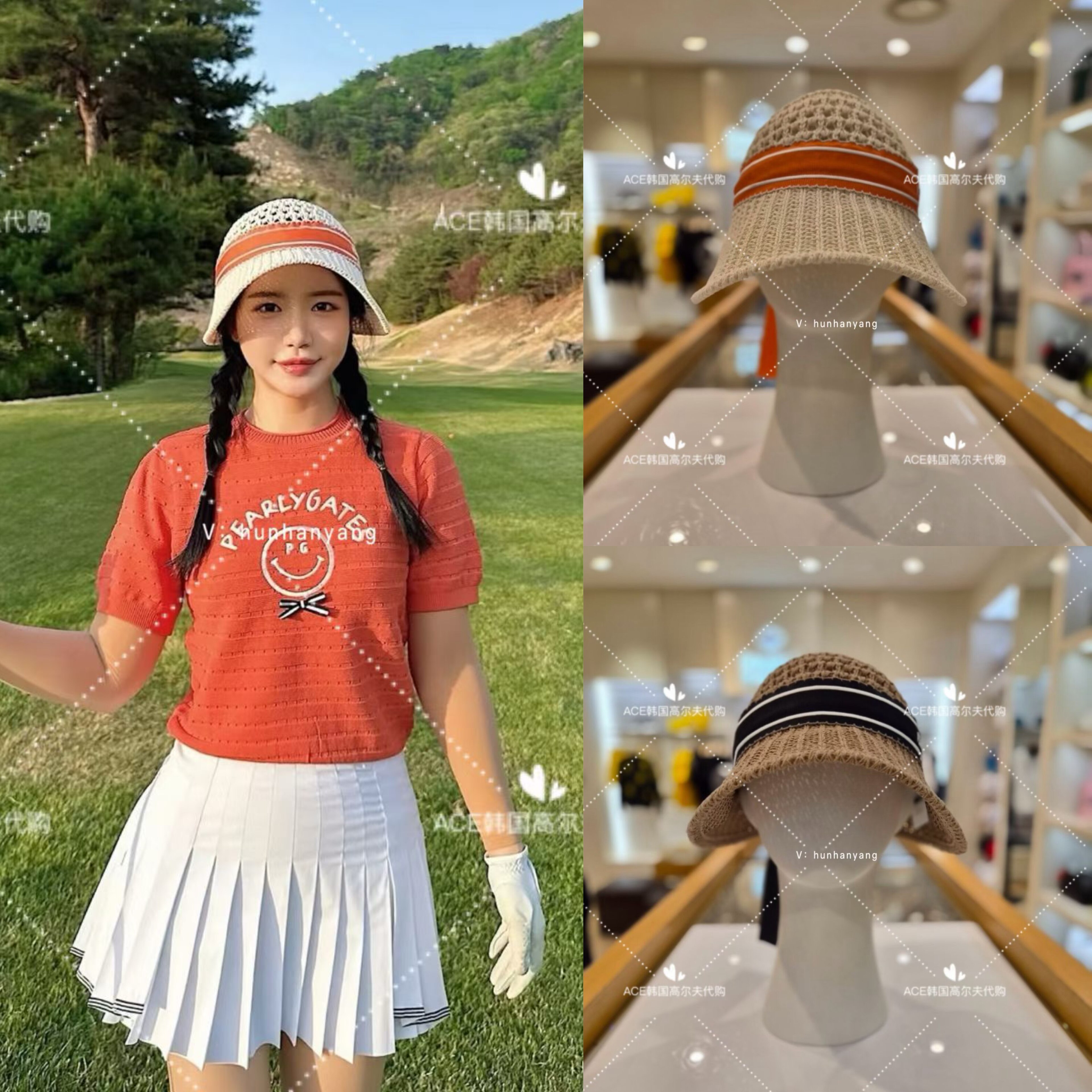 女士高尔夫服装26夏季新款帽子