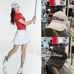 Titleist泰特利斯女高尔夫球帽26春新款百搭休闲时尚蝴蝶结防晒帽