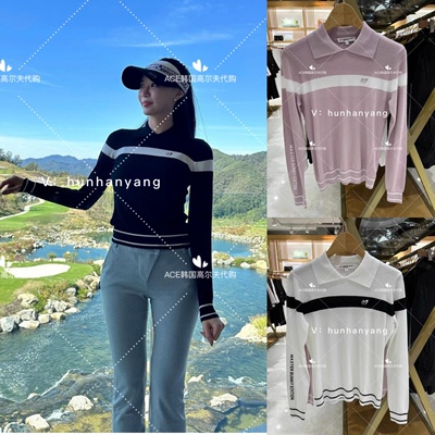 小兔子高尔夫女士翻领长袖