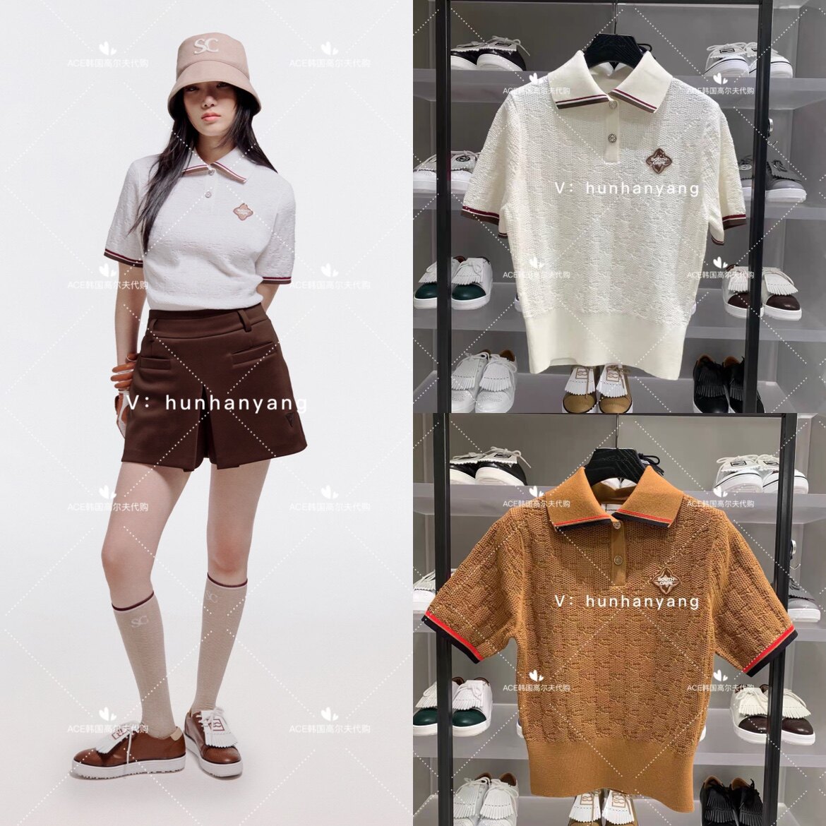SOUTHCAPE高尔夫针织运动半袖