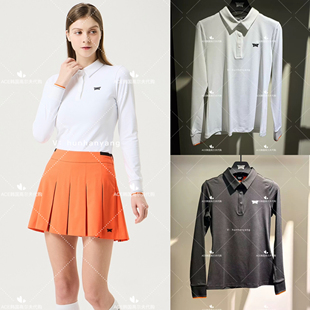 PXG女士高尔夫折扣长袖25春季百搭休闲时尚运动翻领长袖