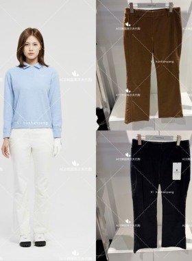 Wangle女士高尔夫运动裤25冬季新款百搭休闲运动加绒裤子WWW25373
