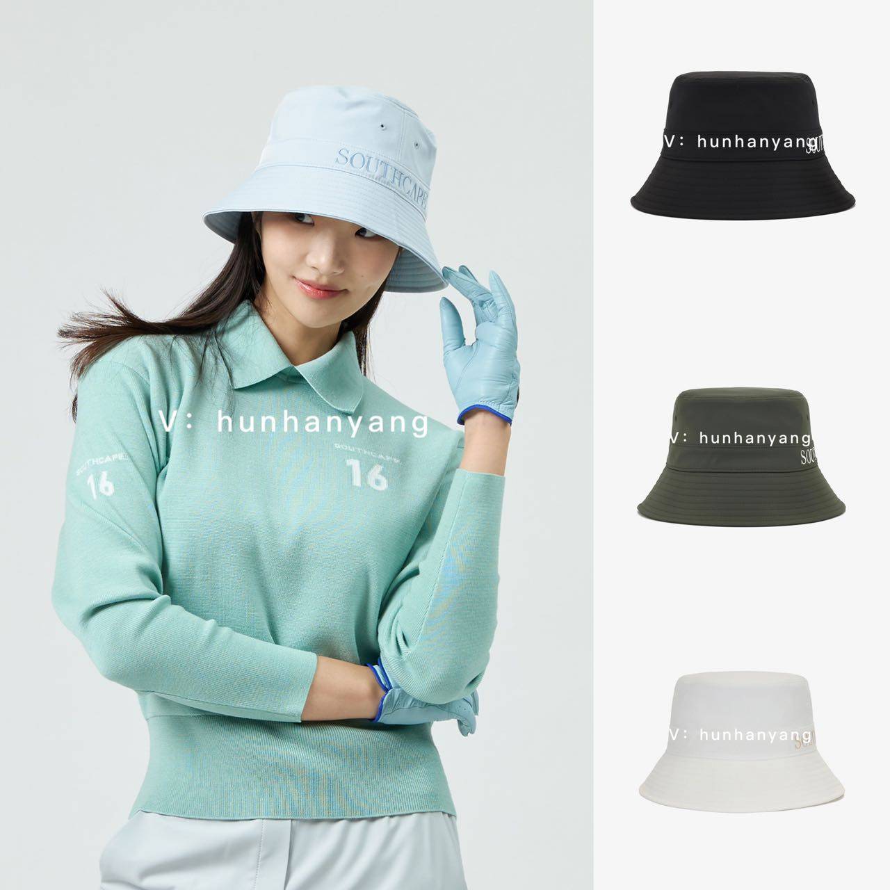 SOUTHCAPE高尔夫男女同款渔夫帽