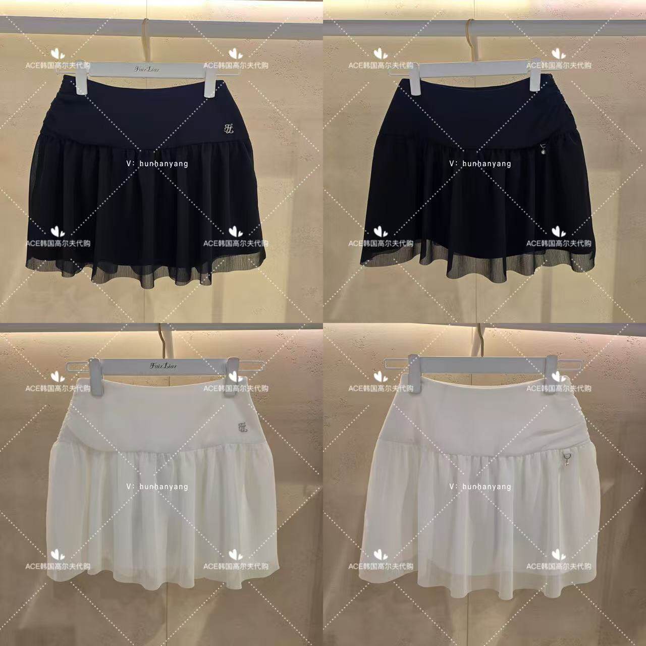 FL女士高尔夫舒适波浪裙