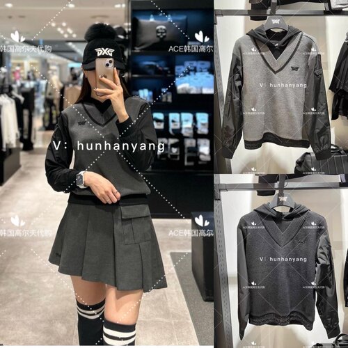 PXG高尔夫针织防风休闲运动帽衫