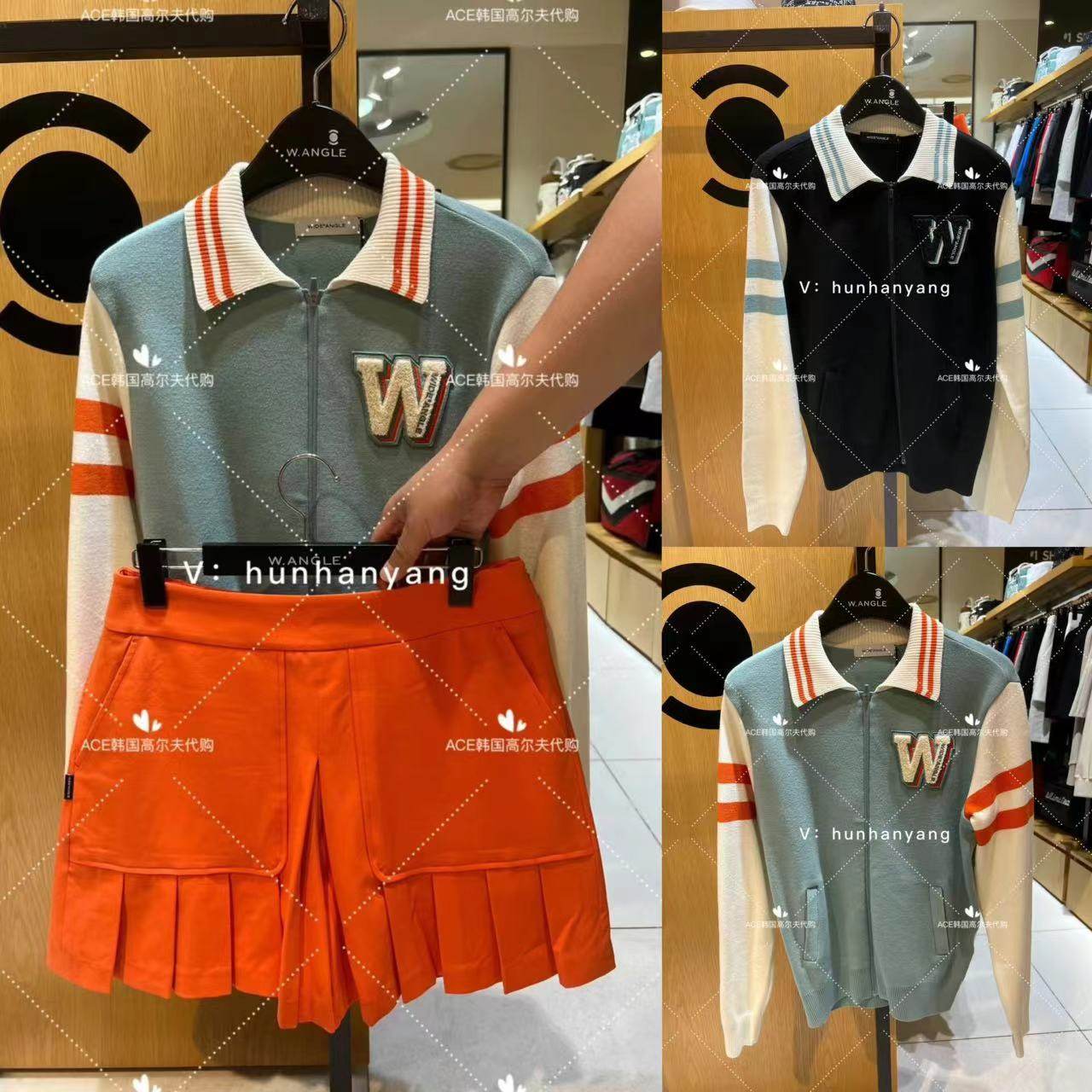 Wangle高尔夫拉链上衣