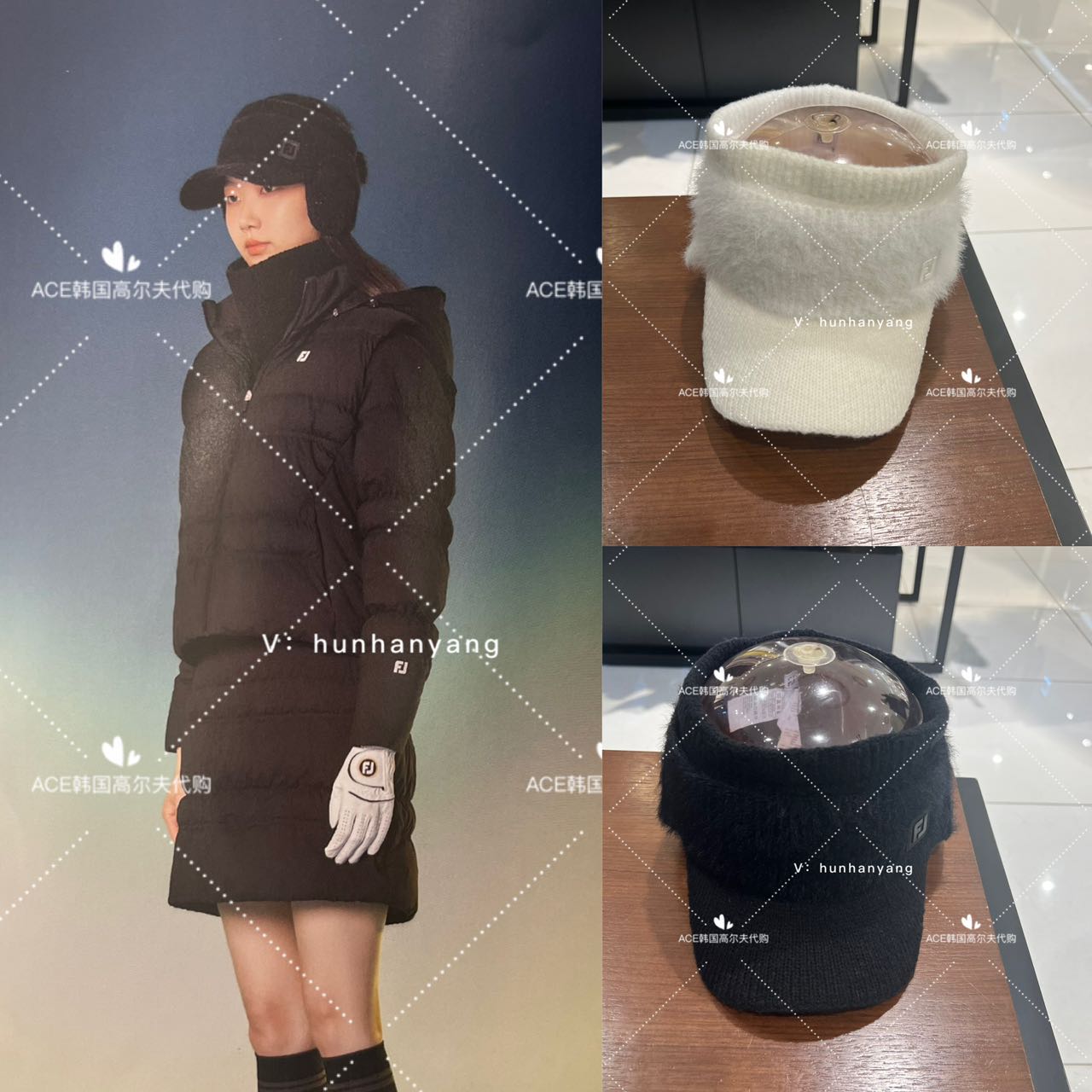 FJfootjoy女士高尔夫帽圈防晒帽