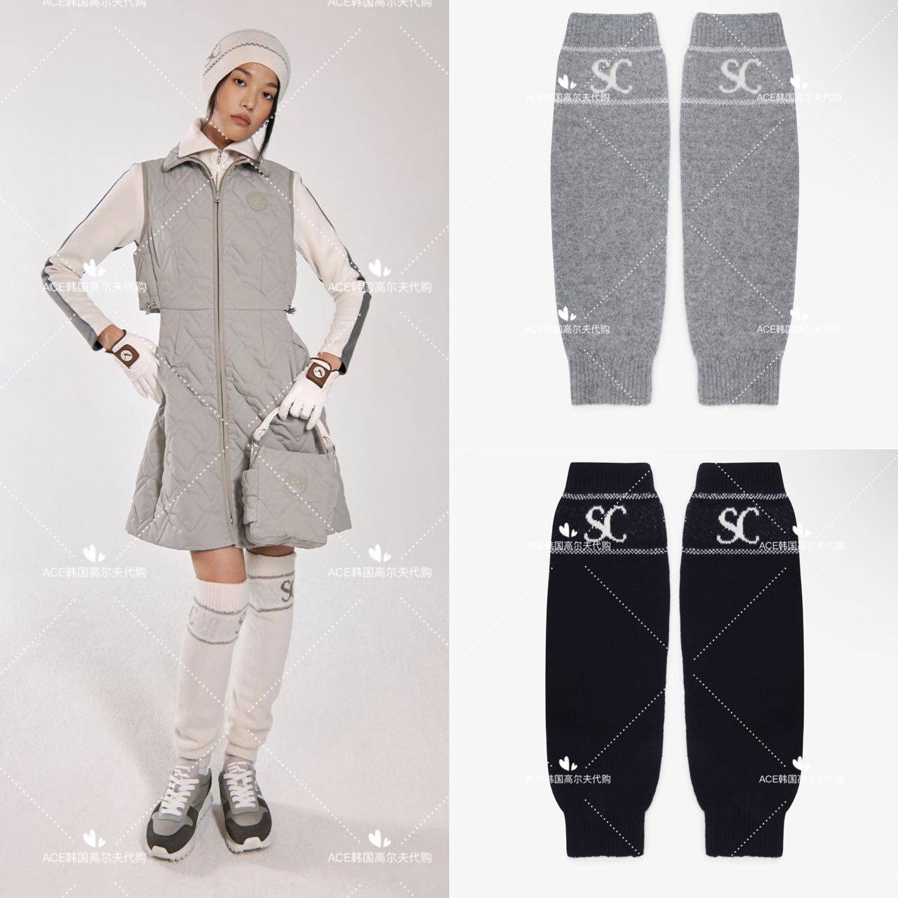 高尔夫女士保暖休闲运动腿套