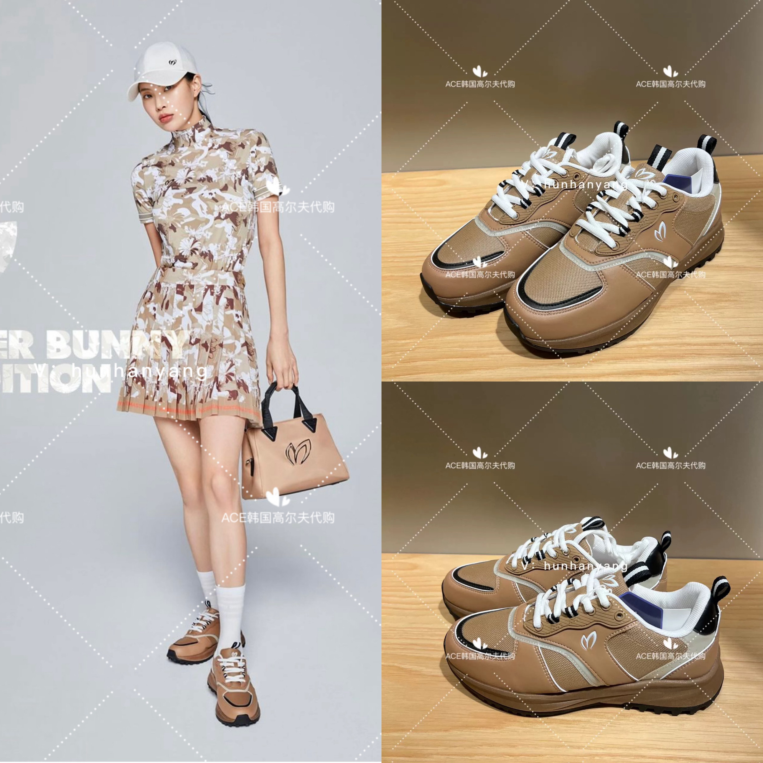 MasterBunny小兔子女士高尔夫球鞋24夏折扣百搭休闲时尚运动增高