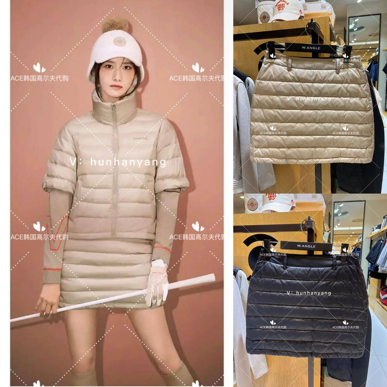 Wangle高尔夫羽绒保暖休闲运动裙