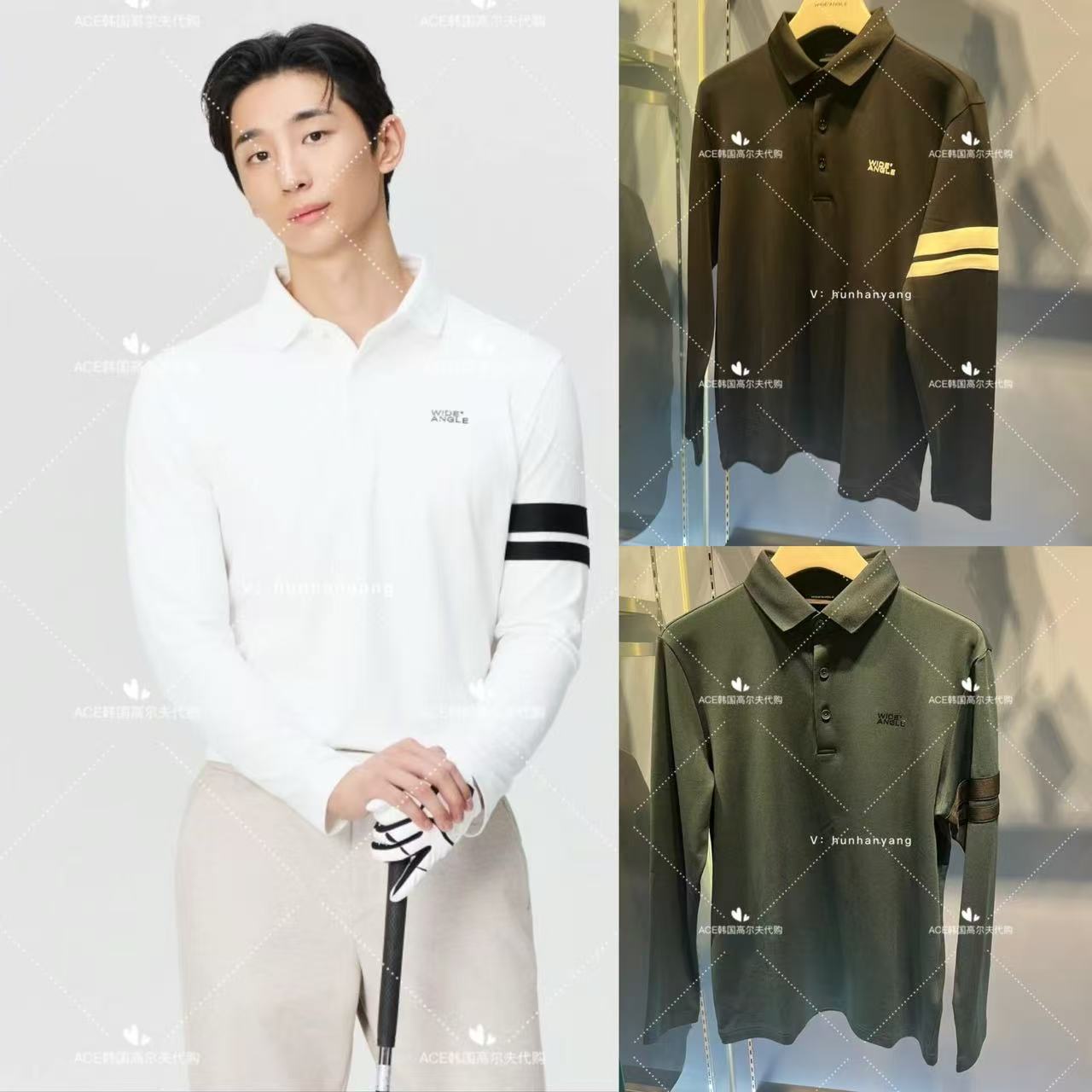 男士高尔夫球服24秋冬长袖