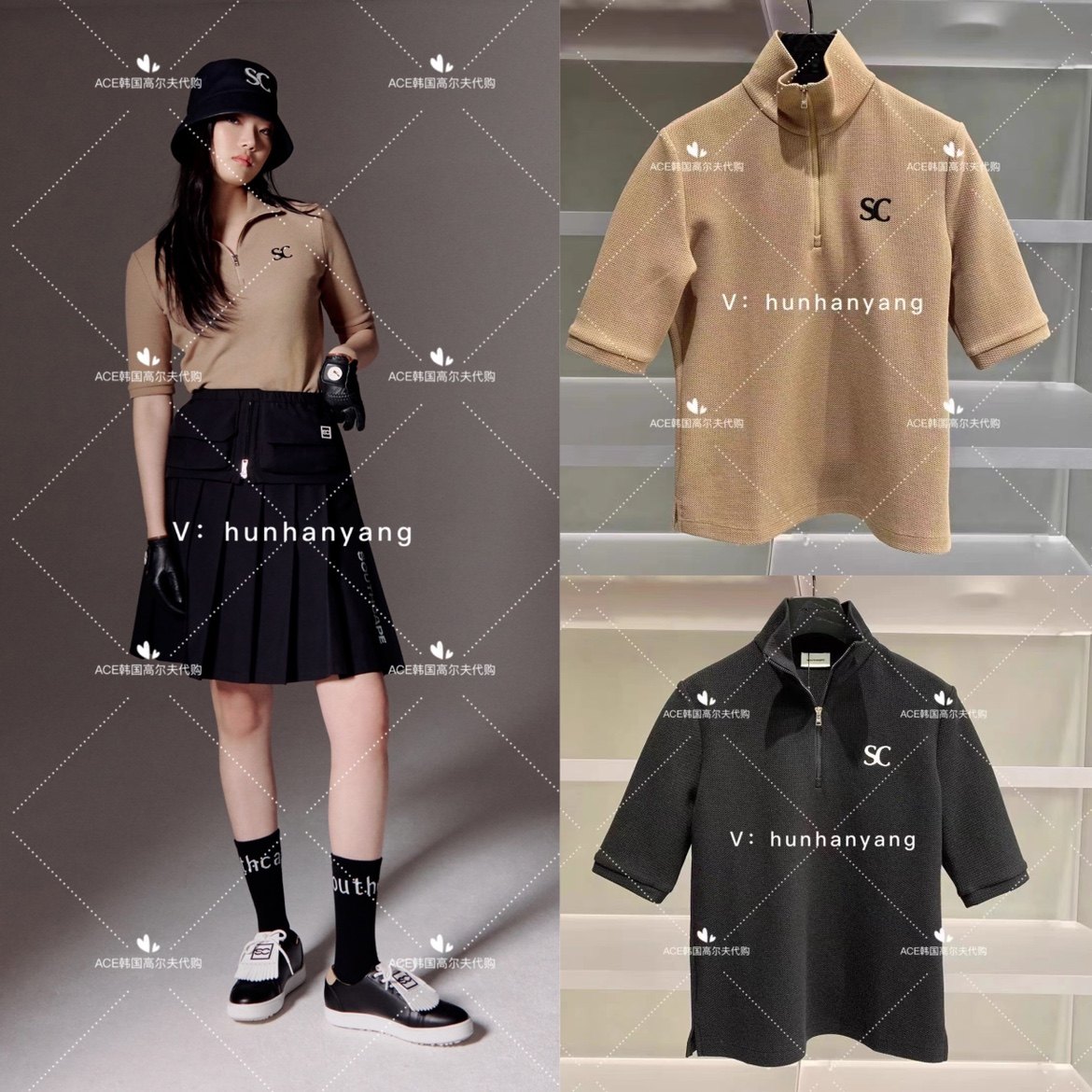 SOUTHCAPE高尔夫印花上衣