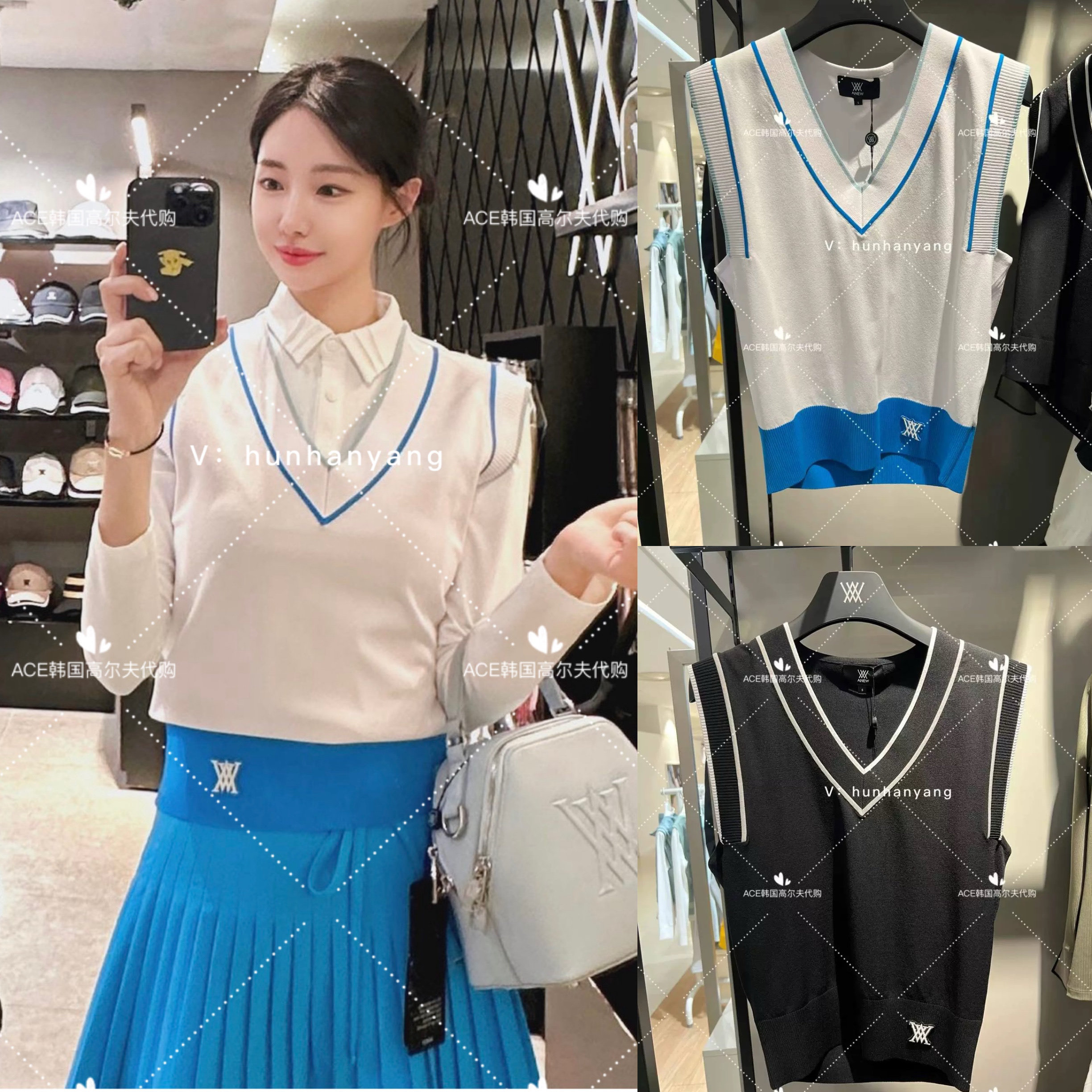 韩国高尔夫代购女士服装24春季