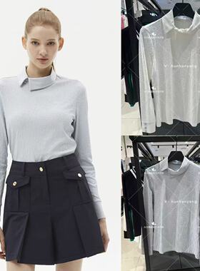 PING高尔夫女士服装24春季折扣百搭时尚印花休闲运动透气长袖上衣