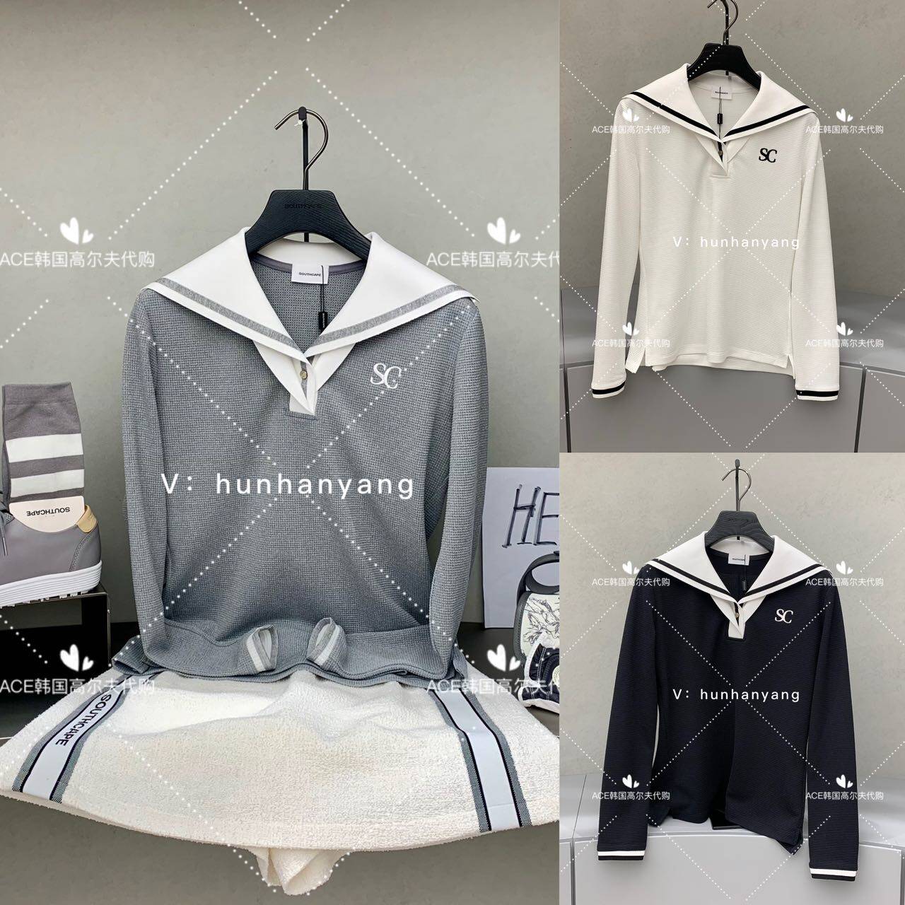 SouthCape女士高尔夫服装长袖