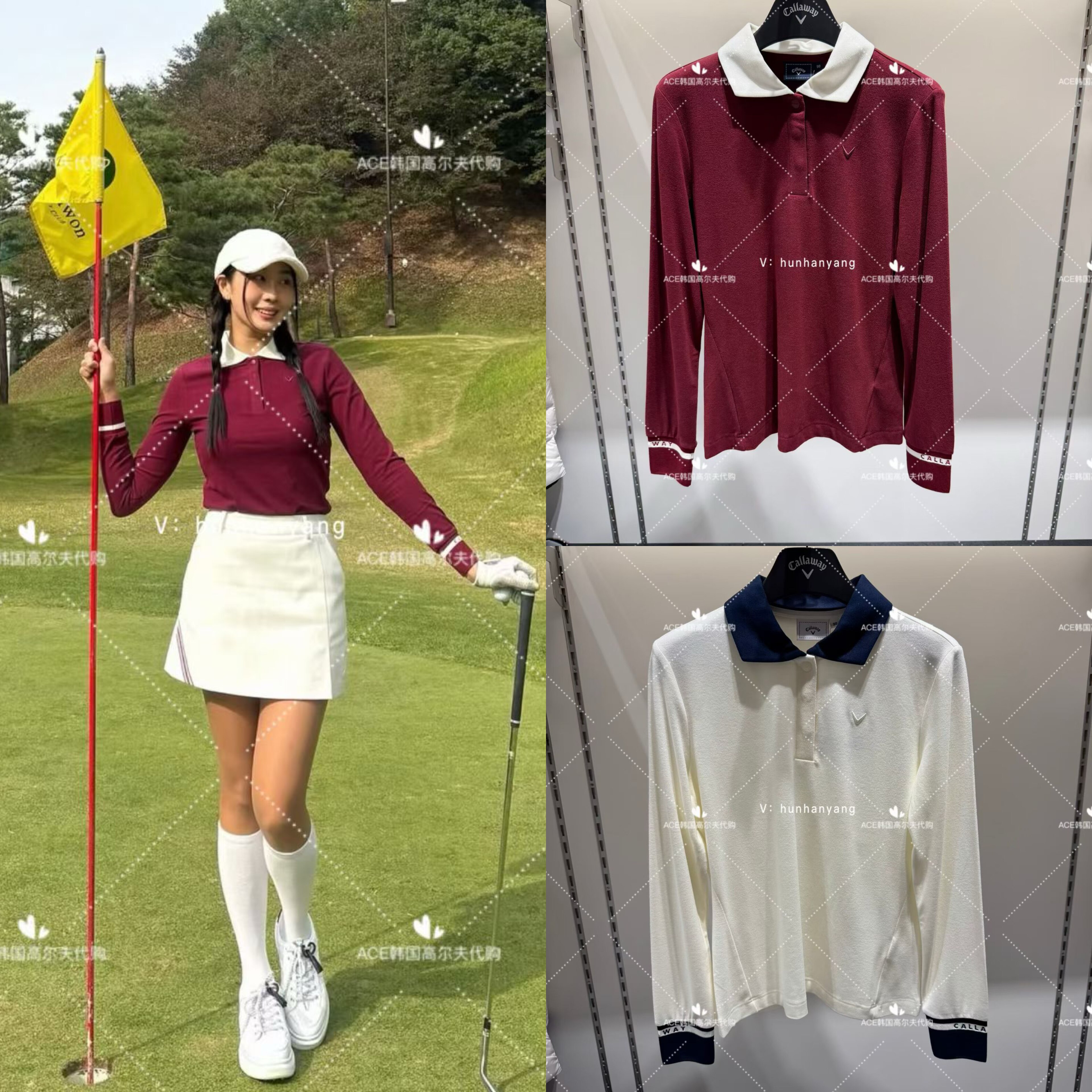 女士高尔夫服装25冬季上衣