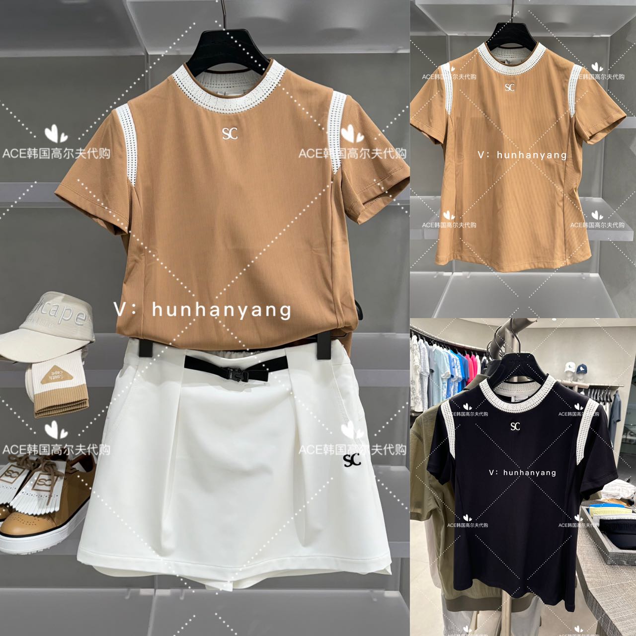 SOUTHCAPE女士高尔夫短袖